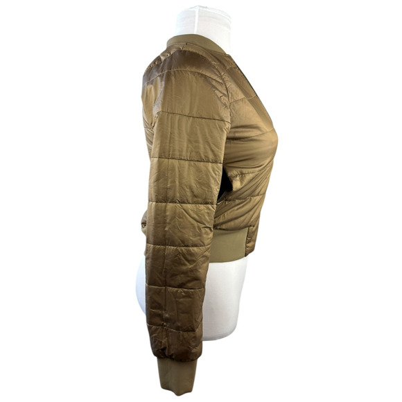 *Damaged/Flawed Lululemon Non-Stop Bomber Jacket Bold Beige Gold Zip Size 4 - Picture 16 of 16